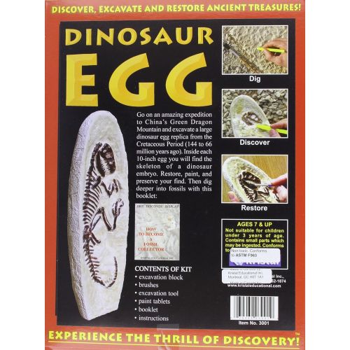  Kristal Educational Dig! Discover Dinosaur Egg