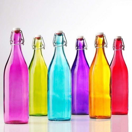  Kristal Tumbler Giara Glass Water Bottle with Stopper