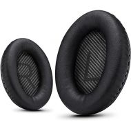 Premium Ear Pad Replacement for Bose Headphones Earpads, Compatible with Bose QuietComfort 35 ii /QC35 /QC25 /QC2 /QC15 /Ae2 /Ae2i /Ae2w /SoundTrue & SoundLink, by Krone Kalpasmos - Classic Black