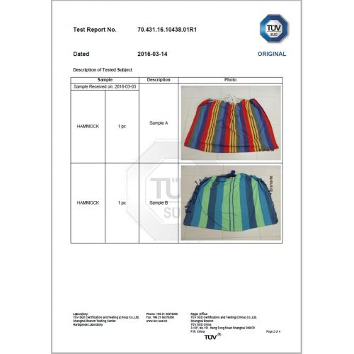  Kronenburg Mehrpersonen Hangematte mit Fransen 220 x 160 cm - Belastbarkeit bis 300 kg - Modell-/Farbwahl