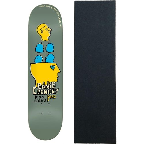  Krooked Skateboard Deck Eddie Cernicky Take This 8.25 x 32 with Griptape