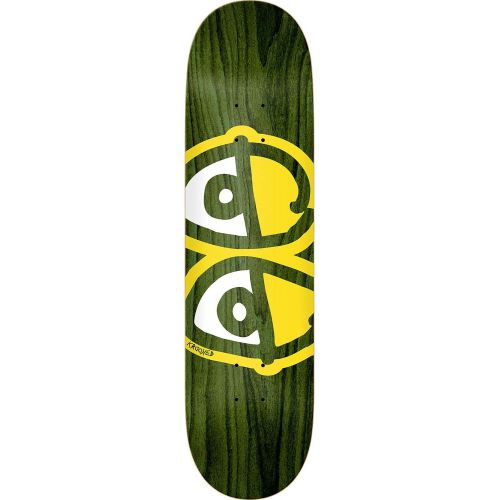  Krooked Skateboards Eyes Assorted Stains Skateboard Deck - 8.06 x 31.8 with Jessup Black Griptape - Bundle of 2 Items