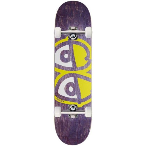  Krooked Team Eyes Skateboard Complete - Yellow - 8.06