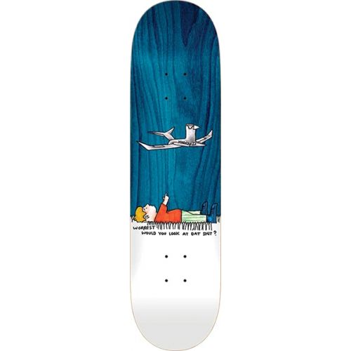  Krooked Worrest Would You? Slick Skateboard Deck - White - 8.38