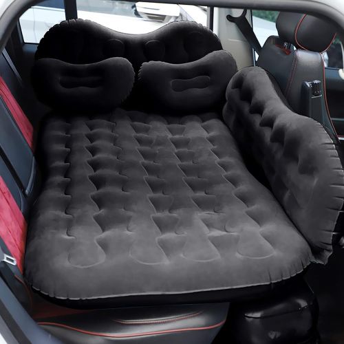  Kropm Inflatable Car Air Mattress for Camping, Travel, Portable SUV Back Seat Bed with Pump, Pillows, Car Sleeping Pad for Truck, Vacation, Blow-Up Flitaing Bed, Floating Bed, Thickened