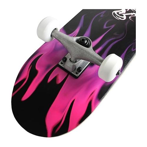  Krown Rookie Complete Skateboard - Pro Style Quality - Maple 7-Ply Deck, Aluminum Trucks, Urethane Wheels, Precision Bearings - The Perfect Beginners First Board