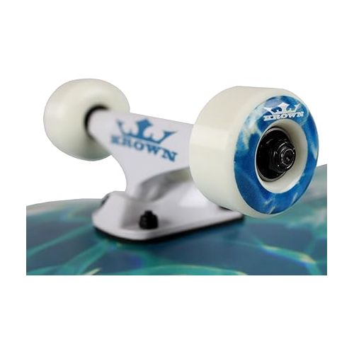  Krown Pro Complete Skateboard - Pro Style Quality - Maple 7-Ply Deck, Aluminum Trucks, Urethane Wheels, Precision Bearings - The Perfect Pro Board