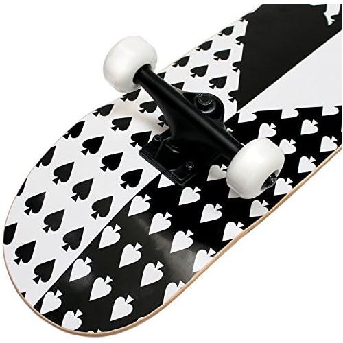  Krown KPC Complete Skateboard - Pro Style Quality - Maple 7-Ply Deck, Aluminum Trucks, Urethane Wheels, Precision Bearings - The Perfect Beginners First Board