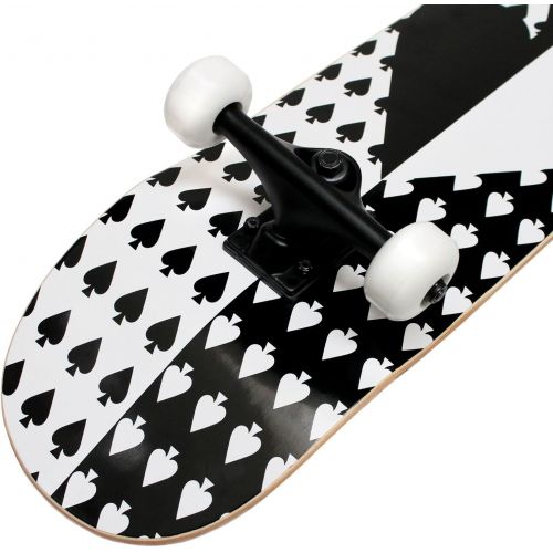  Krown KPC Complete Skateboard - Pro Style Quality - Maple 7-Ply Deck, Aluminum Trucks, Urethane Wheels, Precision Bearings - The Perfect Beginners First Board