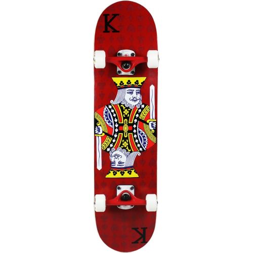  Krown KPC Complete Skateboard - Pro Style Quality - Maple 7-Ply Deck, Aluminum Trucks, Urethane Wheels, Precision Bearings - The Perfect Beginners First Board