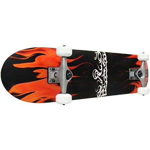  Krown Rookie Complete Skateboard - Pro Style Quality - Maple 7-Ply Deck, Aluminum Trucks, Urethane Wheels, Precision Bearings - The Perfect Beginners First Board