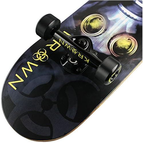  Krown Pro Complete Skateboard - Pro Style Quality - Maple 7-Ply Deck, Aluminum Trucks, Urethane Wheels, Precision Bearings - The Perfect Pro Board