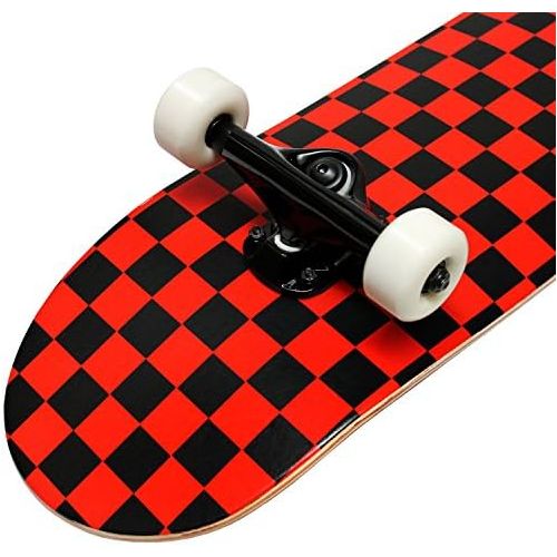  Krown KPC Complete Skateboard - Pro Style Quality - Maple 7-Ply Deck, Aluminum Trucks, Urethane Wheels, Precision Bearings - The Perfect Beginners First Board