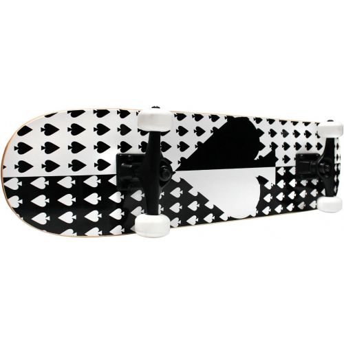  Krown KPC Complete Skateboard - Pro Style Quality - Maple 7-Ply Deck, Aluminum Trucks, Urethane Wheels, Precision Bearings - The Perfect Beginners First Board