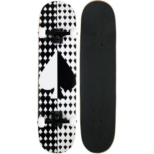  Krown KPC Complete Skateboard - Pro Style Quality - Maple 7-Ply Deck, Aluminum Trucks, Urethane Wheels, Precision Bearings - The Perfect Beginners First Board