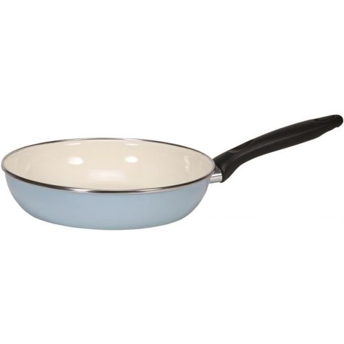  Krueger Karl Sylt Emaille-Pfanne, blau/Creme, 28 cm