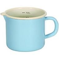 [아마존베스트]Karl Krueger 17012PAB Milchtopf mit Ausguss Sylt, 1 L, Emaille, blau, 12 x 16 x 30 cm