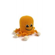 /KrugerShop yellow kids Sea animal baby toy octopus rattle toy crochet nursery sensory toys kids party gifts baby boy gift infant boy toys party favors