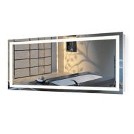 Krugg | Large 60 Inch X 30 Inch LED Bathroom Mirror | Lighted Vanity Mirror Includes Dimmer & Defogger | Wall Mount Vertical or Horizontal Installation |
