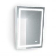 Krugg 24 Inch X 32 Inch | LED Bathroom Mirror ADA Fixed Tilt | Lighted Vanity Mirror + Digital Clock 4000K