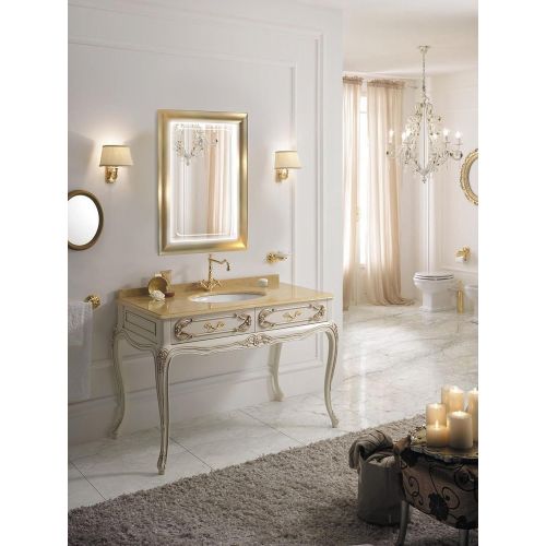 Krugg LED Lighted 24 Inch x 36 Inch Bathroom Gold Frame Mirror w/Defogger