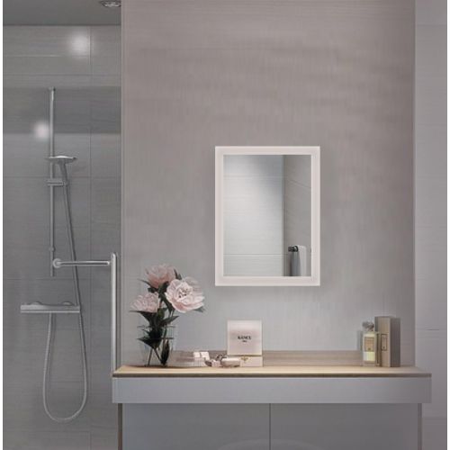  Krugg Small LED Bathroom Mirror 15 Inch x 20 Inch | Lighted Vanity Mirror Includes Dimmer & Defogger | | Wall Mount Vertical or Horizontal Installation |