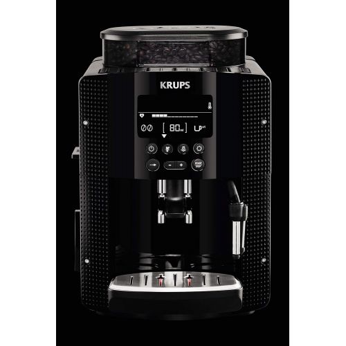  Krups EA815070 Kaffeevollautomat (1450 Watt, 1,8 Liter, 15 bar, LC Display, CappuccinoPlus-Duese) schwarz