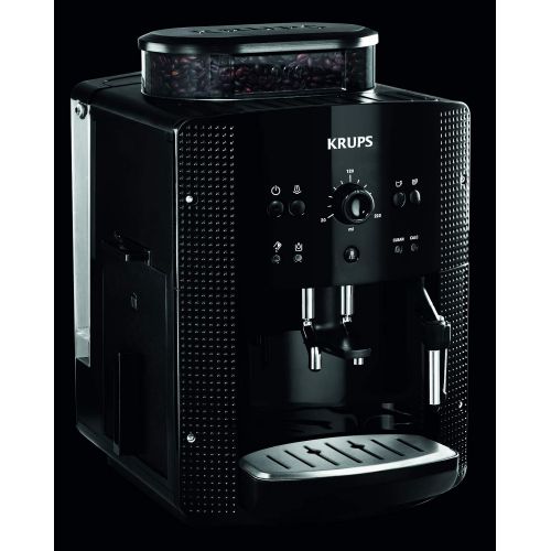  Krups Roma EA81M8 Espressokocher 1,7 l, 3 Temperaturstufen, 3 gemahlene Texturen, Schwarz