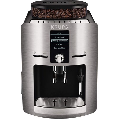  Krups EA826E(Artikelnr. : EA826E10) Kaffeevollautomat (1450 Watt, 1,8 Liter, 15 bar, LC Display, Cappuccinatore) aluminium