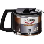 Krups F03442 Glaskrug Espresso-/Kaffeemaschinenzubehoer mit Deckel, 10 Tassen, schwarz