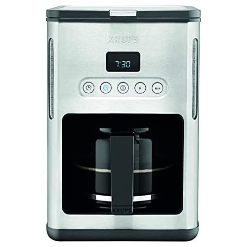  Krups KM442D Premium Filter-Kaffeemaschine, 10-15 Tassen, 1,000 W, programmierbar, edelstahl/schwarz