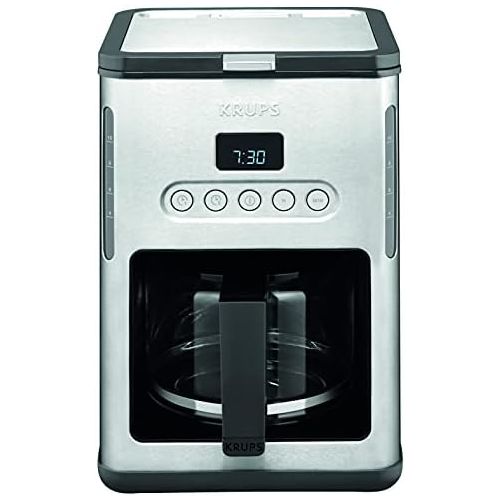  Krups KM442D Premium Filter-Kaffeemaschine, 10-15 Tassen, 1,000 W, programmierbar, edelstahl/schwarz