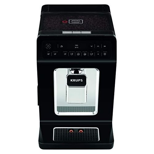  Krups EA8918 Evidence Kaffevollautomat, OLED-Display Barista Quattro Force Technologie, 12 Kaffee-Variationen, 3 Tee-Variationen, One-Touch-Cappuccino Funktion, 2-Tassen Funktion,