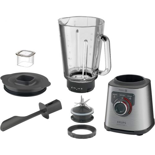  Besuchen Sie den Krups-Store Krups KB403D Perfectmix+ Hochleistungsstandmixer; 1.200W; 28.000 UpM; 2L Glasbehalter; 3 Programme; Powelix- Technologie, Edelstahl