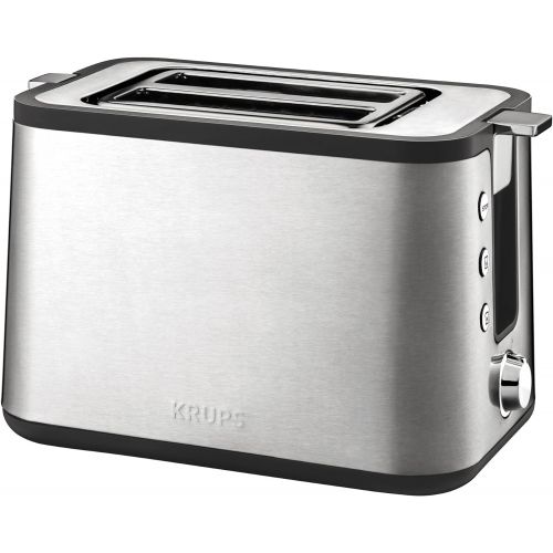  Krups KH442D10 Control Line Premium Toaster mit 6 Braunungsstufen (720 Watt) edelstahl/schwarz & GN5021 Handmixer mit Turbostufe (500 Watt, 3 Mix 5500, Turbo-Quirle) weiss/schwarz