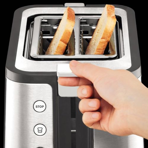  Krups KH 442 D Control Line Premium Toaster, Edelstahl, silber/schwarz