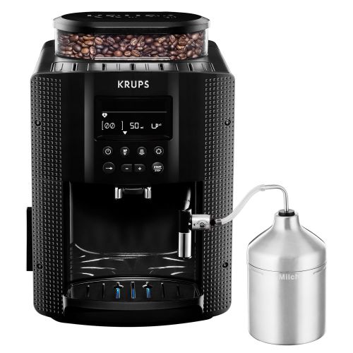  Krups EA8160 Kaffeevollautomat (1450 Watt, 1,8 Liter, 15 bar, LC Display, Cappuccinatore) schwarz