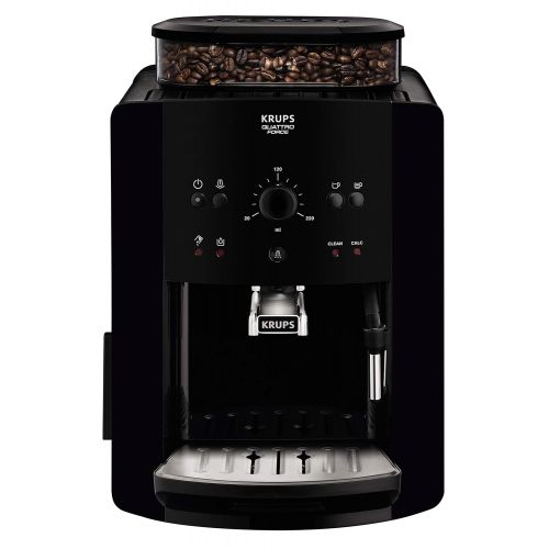  Krups EA8110 Arabica Quattro Force Kaffeevollautomat (1450 Watt, Wassertankkapazitat: 1,8 Liter, Pumpendruck: 15 bar) schwarz