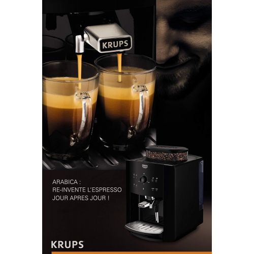  Krups EA8110 Arabica Quattro Force Kaffeevollautomat (1450 Watt, Wassertankkapazitat: 1,8 Liter, Pumpendruck: 15 bar) schwarz