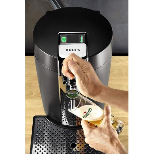  Krups VB700800BeerTender Bierzapfmaschine,Thermoplast, Schwarz