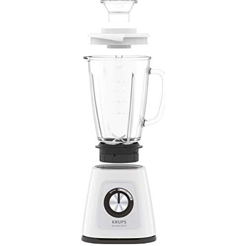  Krups KB4351 Blendforce+ Standmixer, 800, Glas, 1.25 liters, weiss