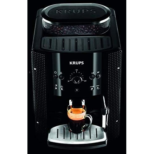  Krups EA8108 Kaffeevollautomat (automatische Reinigung, 2-Tassen-Funktion, Milchsystem mit CappucinoPlus-Duese, 15 bar, Kaffeemaschine, Espresso, Kaffeeautomat) schwarz