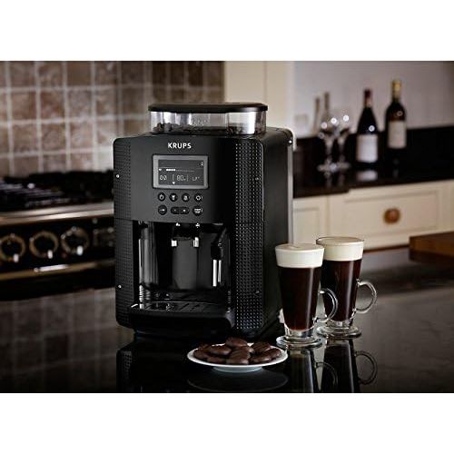  Krups EA815070 Kaffeevollautomat (1450 Watt, 1,8 Liter, 15 bar, LC Display, CappuccinoPlus-Duese) schwarz