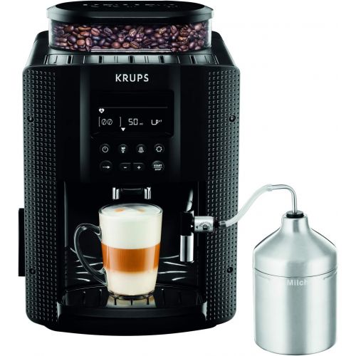  Krups EA8160 Kaffeevollautomat (1450 Watt, 1,8 Liter, 15 bar, LC Display, Cappuccinatore) schwarz