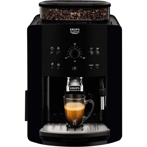  Krups EA8110 Arabica Quattro Force Kaffeevollautomat (1450 Watt, Wassertankkapazitat: 1,8 Liter, Pumpendruck: 15 bar) schwarz