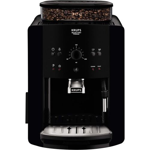  Krups EA8110 Arabica Quattro Force Kaffeevollautomat (1450 Watt, Wassertankkapazitat: 1,8 Liter, Pumpendruck: 15 bar) schwarz