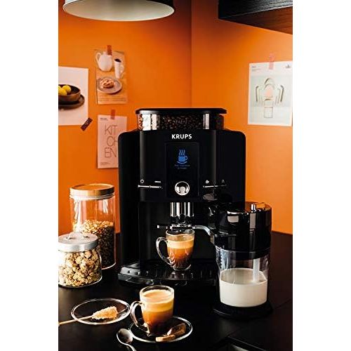  Krups KRUPS EA8298 Kaffeevollautomat LattEspress One-Touch-Funktion (1,7 l, 15 bar, LC Display, Cappuccinatore) schwarz