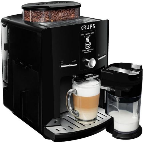  Krups KRUPS EA8298 Kaffeevollautomat LattEspress One-Touch-Funktion (1,7 l, 15 bar, LC Display, Cappuccinatore) schwarz