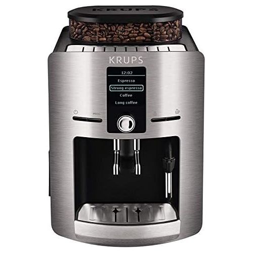  Krups EA826E(Artikelnr. : EA826E10) Kaffeevollautomat (1450 Watt, 1,8 Liter, 15 bar, LC Display, Cappuccinatore) aluminium