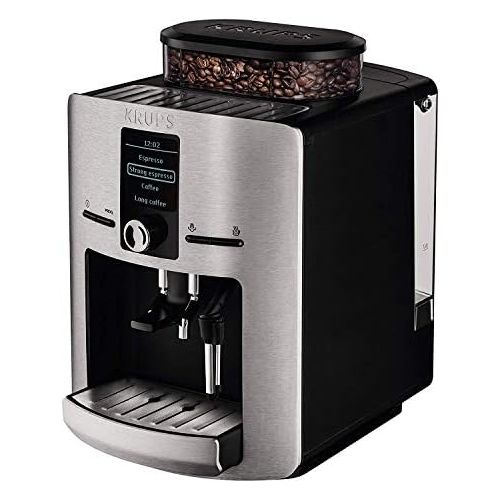  Krups EA826E(Artikelnr. : EA826E10) Kaffeevollautomat (1450 Watt, 1,8 Liter, 15 bar, LC Display, Cappuccinatore) aluminium